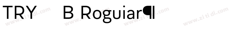 TRY喜楽 B Regular字体转换